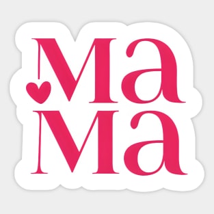 Mama Heart Sticker